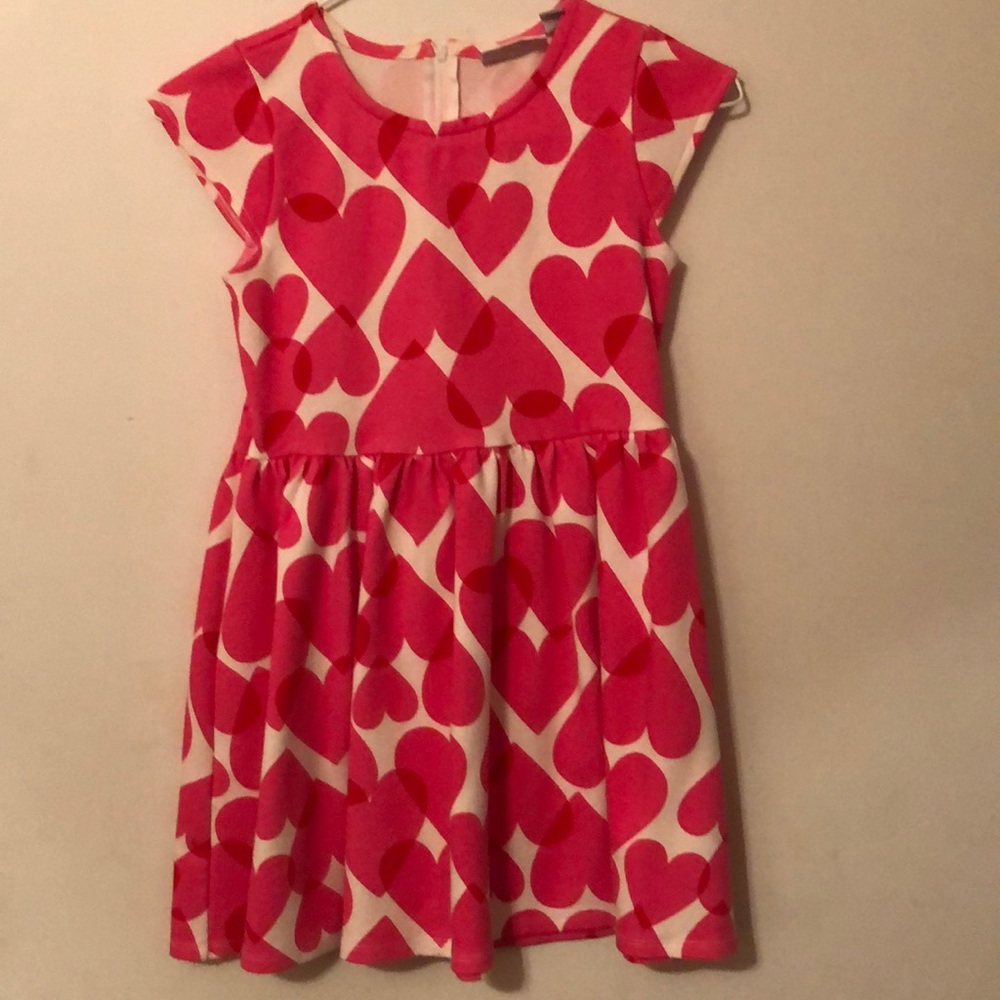 Pink Red and White Dress Super Cute